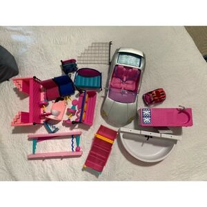 LOL/BARBIE Dollhouse Accessories/Furniture Lot LOL DOLLHOUSE BARBIE CAR